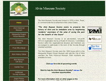 Tablet Screenshot of alvinmuseum.org